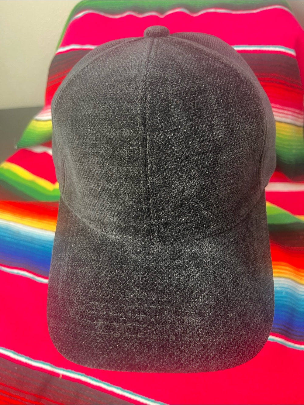 Classic velour Solid Black Baseball Cap
